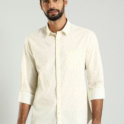 Indian Terrain Men Classic Slim Fit Floral Opaque Printed Casual Shirt-picture-24