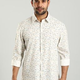 Indian Terrain Classic Slim Fit Floral Printed Casual Shirt-picture-20