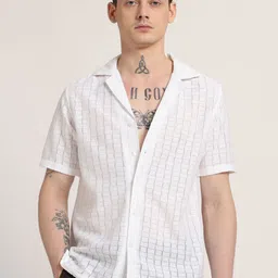 Banana Club Men Classic Opaque Printed Casual Shirt-picture-28