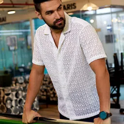 Campus Sutra Floral Embroidered Shirt-picture-29