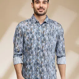 Being Human Men Slim Fit Opaque Printed Casual Shirt-image-84