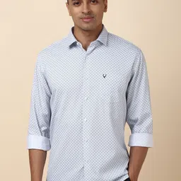 Allen Solly Men Micro Ditsy Printed Spread Collar Cotton Slim Fit Casual Shirt-picture-6