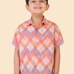 Fabindia Boys Opaque Printed Casual Shirt-image-22