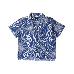 Allen Solly Junior Boys Floral Printed Short Sleeves Opaque Casual Shirt-picture-43