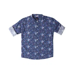 Allen Solly Junior Boys Opaque Printed Casual Shirt-image-69