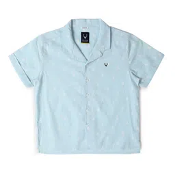Allen Solly Junior Boys Opaque Printed Cotton Casual Shirt-picture-1