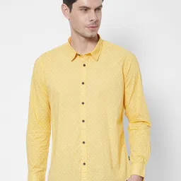 Pepe Jeans Men Yellow Printed Casual Shirt-picture-32