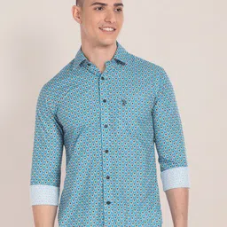 U.S. Polo Assn. Printed Classic Cotton Casual Shirt-picture-46