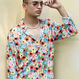 Campus Sutra Classic Floral Printed Casual Shirt-picture-18