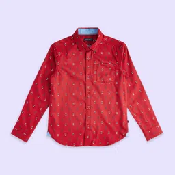 Pantaloons Junior Boys Printed Cotton Casual Shirt-image-16