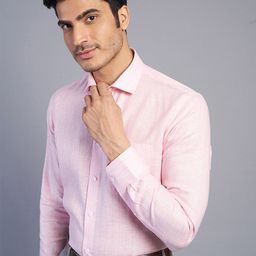 JADE BLUE Vertical Stripes Opaque Cotton Formal Shirt-picture-49
