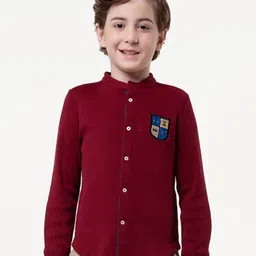 One Friday Boys Classic Mandarin Collar Cotton Shirt-picture-46