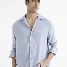 RARE RABBIT Men Solid Enzo Regular Fit Opaque Shirt-picture-35