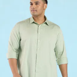 Big Hello - The Plus Life   Checked Spread Collar Cotton Casual Shirt-picture-29