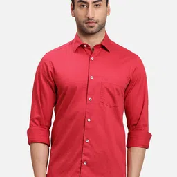 ColorPlus Spread Collar Cotton Casual Shirt-picture-15