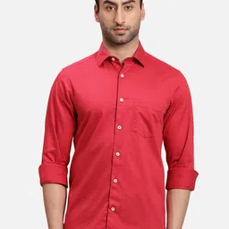 ColorPlus Spread Collar Cotton Casual Shirt-picture-16