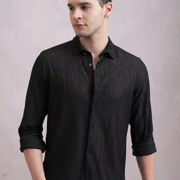 HIGHLANDER Men Slim Fit Opaque Casual Shirt-picture-40