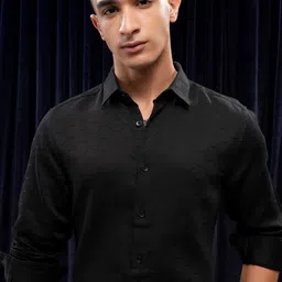 HIGHLANDER Men Slim Fit Opaque Casual Shirt-picture-44