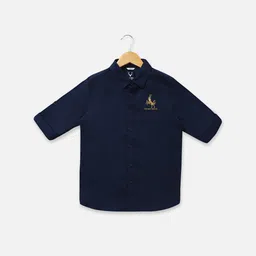 Allen Solly Junior Boys Slim Fit Roll Up Sleeves Casual Shirt-picture-12