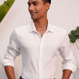 LOCOMOTIVE Luxe Popcorn Textured Party Evening Shirt-picture-23