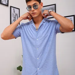 the indian garage co The Indian Garage Co.  Cuban Collar Slim Fit Casual Shirt-picture-28