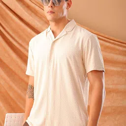 the indian garage co The Indian Garage Co. Cuban Collar Slim Fit Casual Shirt-picture-21