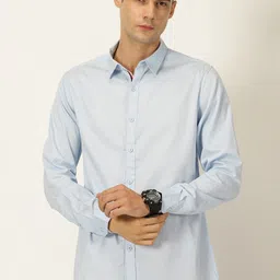 Harvard Classic Slim Fit Spread Collar Long Sleeves Opaque Cotton Casual Shirt-picture-22