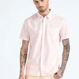 Flying Machine Slim Fit Spread Collar Opaque Casual Shirt-picture-27