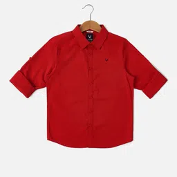Allen Solly Junior Boys Slim Fit Opaque Cotton Casual Shirt-image-31