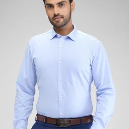 Park Avenue Men Opaque Solid Slim Fit Spread Collar Formal Shirt-picture-21