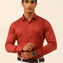 JAVINISHKA Classic Tailored Fit Opaque Formal Shirt-picture-28