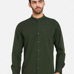 METTLE Band Collar Cotton Casual Shirt-picture-17