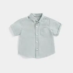 mothercare Infant Boys Spread Collar Pure Cotton Casual Shirt-image-94