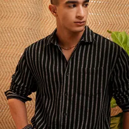 HIGHLANDER Men Opaque Striped Casual Shirt-picture-42