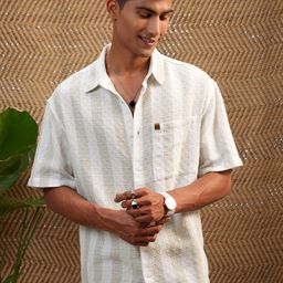 LOCOMOTIVE Men Opaque Striped Casual Shirt-picture-28
