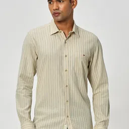 Mufti Slim Fit Striped Pure Cotton Casual Shirt-image-97