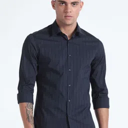Flying Machine Slim Fit Opaque Striped Casual Shirt-picture-40