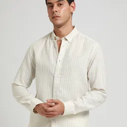 Banana Club Men Classic Opaque Striped Casual Shirt-picture-16