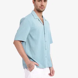 RARE RABBIT Men Comfort Opaque Striped Casual Shirt-picture-29