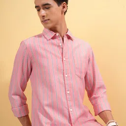 HIGHLANDER Slim Fit Striped Casual Shirt-picture-23