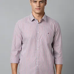 Louis Philippe Sport Men Slim Fit Opaque Striped Casual Shirt-image-35