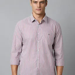 Louis Philippe Sport Slim Fit Striped Cotton Casual Shirt-image-49