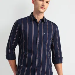 Arrow Sport Men Slim Fit Opaque Striped Casual Shirt-picture-22
