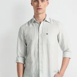 Arrow Sport Slim Fit Striped Linen Casual Shirt-picture-10