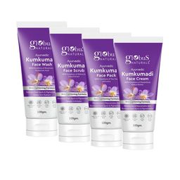 Globus naturals Kumkumadi Skin Lightening Skin Care Combo - 100 g Each-picture-6