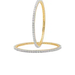 Shining Jewel - By Shivansh Set Of 2 Gold-Plated Gold Stone-Studded Bangles-picture-18