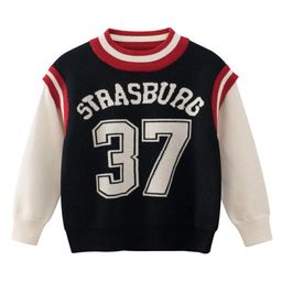 StyleCast Boys Black & White Typography Printed Cotton Pullover Sweater-picture-55