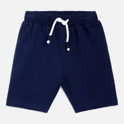 MINI KLUB Boys Navy Blue Pure Cotton Shorts image 1