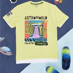Pantaloons Junior Boys Graphic Printed Cotton T-shirt-picture-30