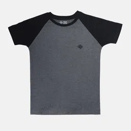 CHIMPRALA Boys Grey Colourblocked Tshirt-image-56